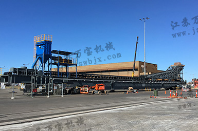 輪胎移動(dòng) 尾車(chē)輸送機(jī) 除塵