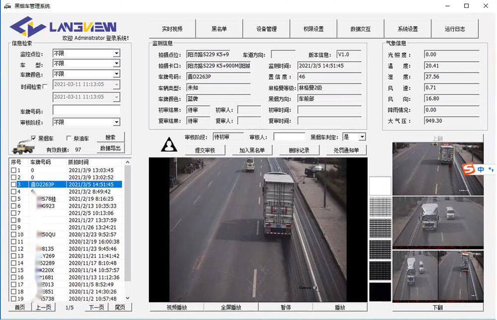 黑煙車智能電子抓拍系統(tǒng)主要功能有哪些(2) 黑煙車